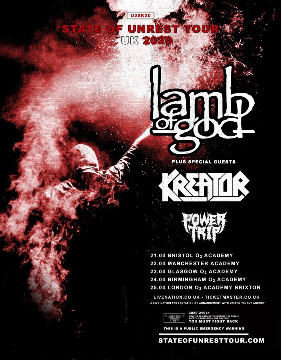 lamb of god uk tour dates
