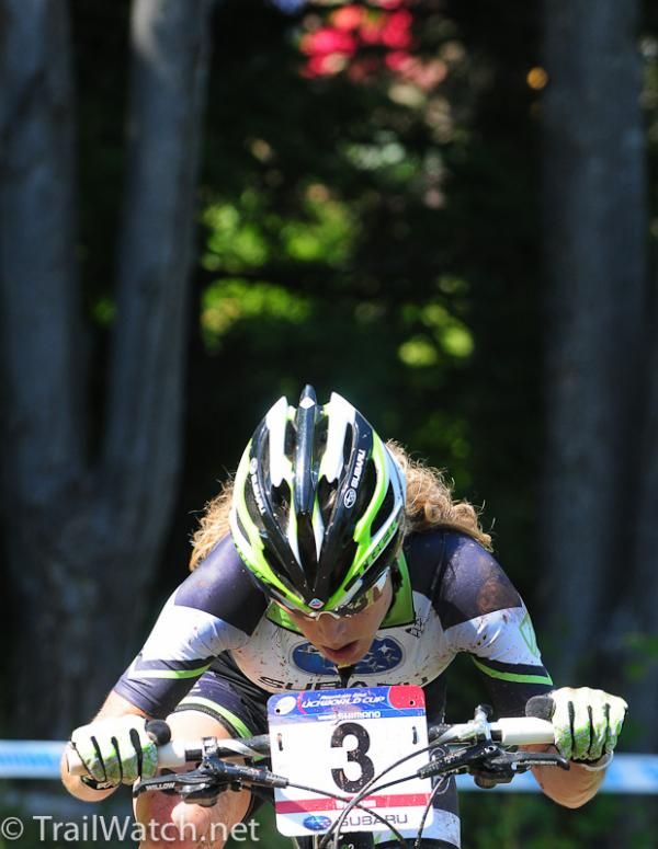 Willow Koerber (Subaru-Trek) on the steepest climb of the day