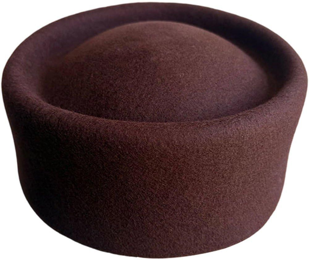Dianzan Vintage Pillbox Fascinator Hat Pillbox Hat Hat Millinery Fascinator Base Hat for Women Casual Wear Western Fedoras Hostesses Wear