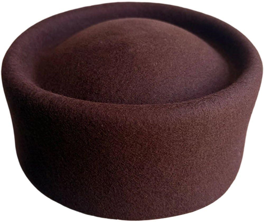 Dianzan Vintage Pillbox Fascinator Hat Pillbox Hat Hat Millinery Fascinator Base Hat for Women Casual Wear Western Fedoras Hostesses Wear