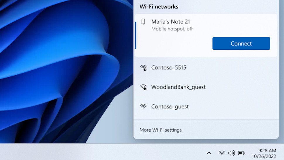 Windows 11 Instant Hotspot