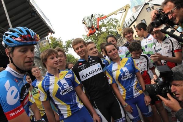 Ryder Hesjedal (Garmin-Sharp) was was a crowd favourite