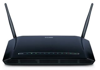 A D-Link wireless router similar to those found to be vulnerable in a recent study.