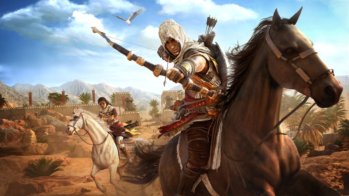 Wallpaper 4k Bayek Sphinx Assassins Creed Origins Wallpaper