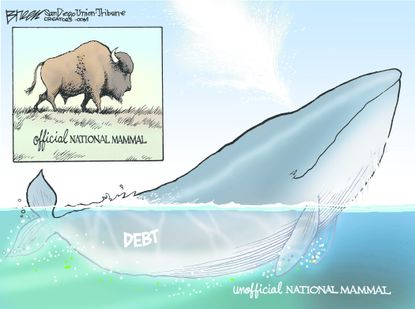 Editorial Cartoon U.S. National mammal 2016