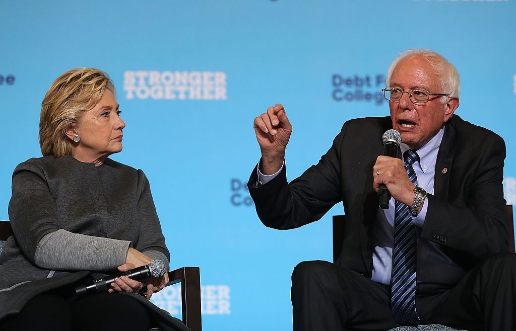 Hillary Clinton and Bernie Sanders