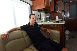 The mobile home of Richie Porte at the 2015 Giro d'Italia