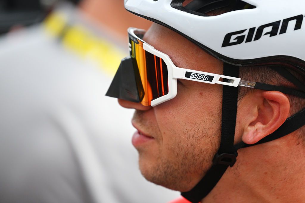 PIACENZA ITALY JULY 01 Dylan Groenewegen of Netherlands and Team Jayco AlUla meets the media press prior to the 111th Tour de France 2024 Stage 3 a 2308km stage from Piacenza to Torino UCIWT on July 01 2024 in Piacenza Italy Photo by Dario BelingheriGetty Images