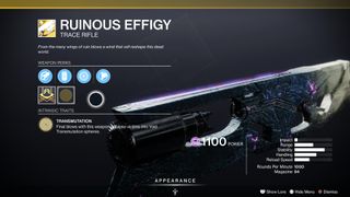 Image of Ruinous Effigy trace rifle
