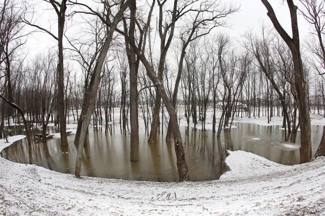 Eva Bandman Park is underwater at Worlds race time.