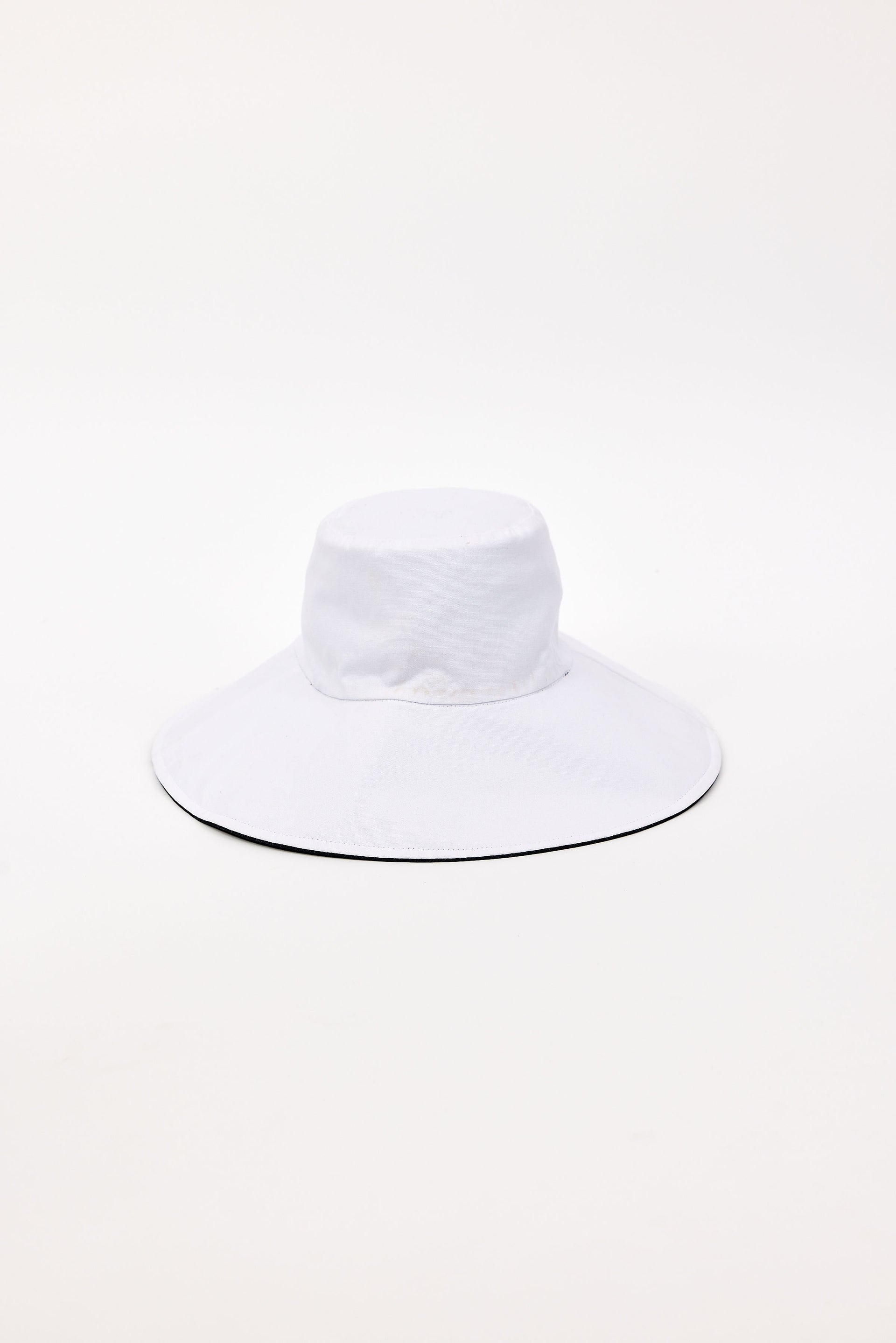 Reversible Canvas Sunhat - Black/white