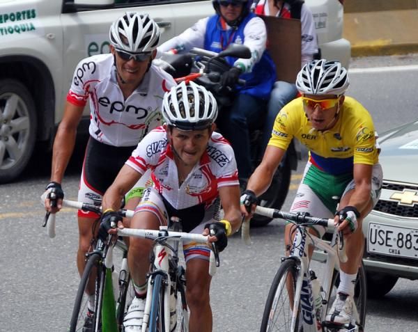 Francisco Colorado, Jose Rujano and Sergio Henao duke it out in stage 10.