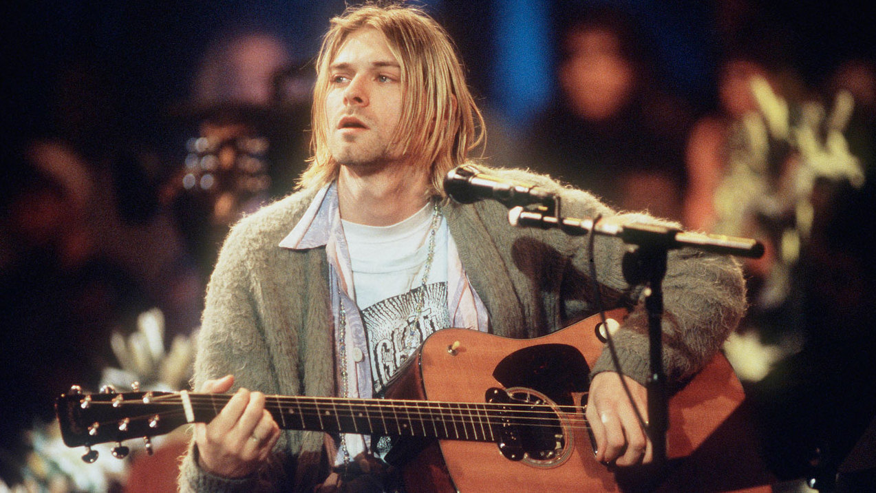 Nirvana&#039;s Kurt Cobain on MTV Unplugged, 1993