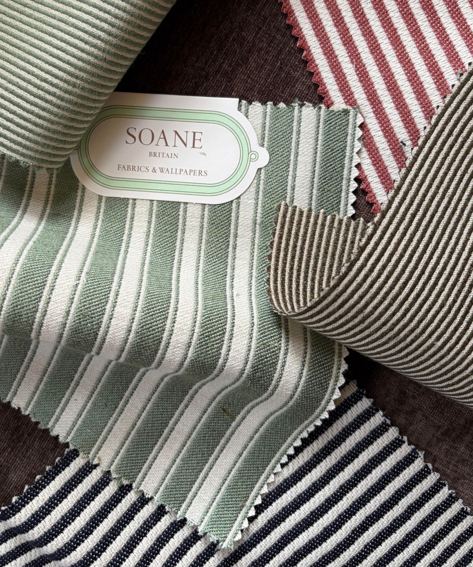 Soane striped fabrics