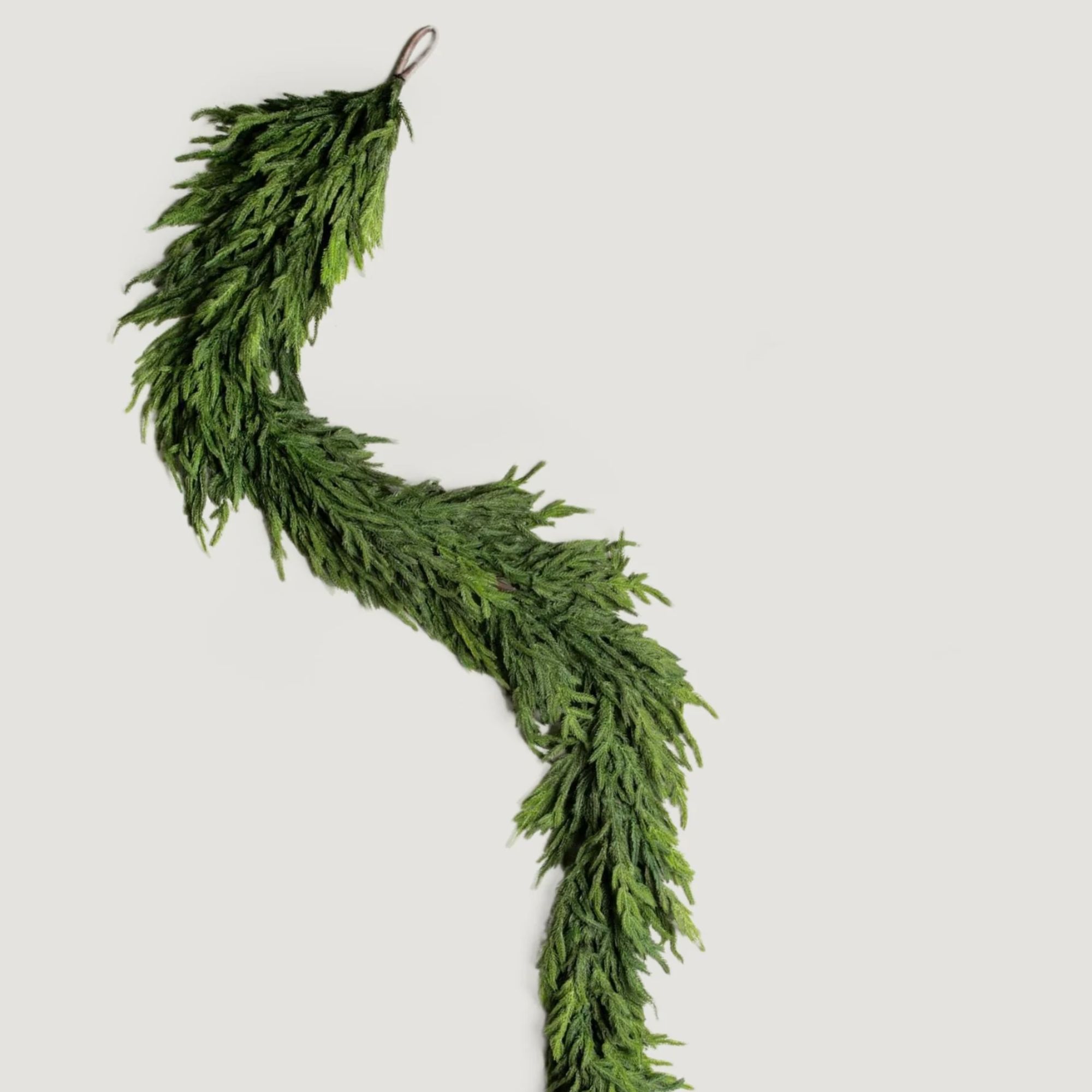 Faux Norfolk pine garland