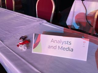 Sweets on the media tables at Oracle CloudWorld 2023