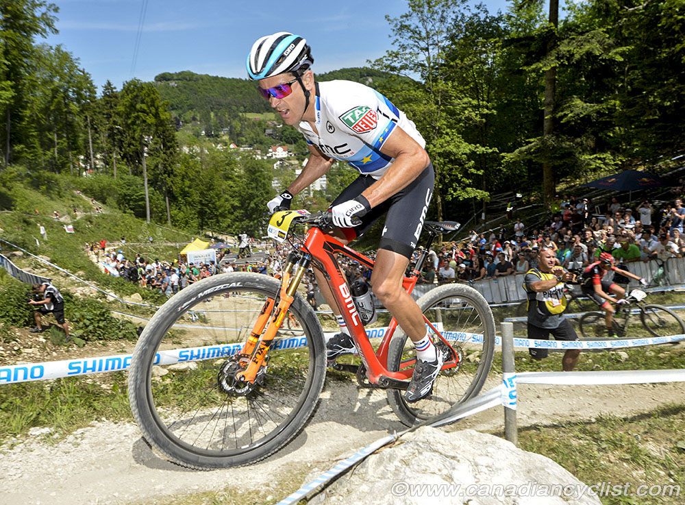 Julien Absalon (BMC Mountainbike Racing Team) never seemed to get going