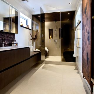 a luxury bathroom with luxury radiator