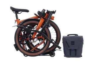 Brompton G Line, folded and stowed