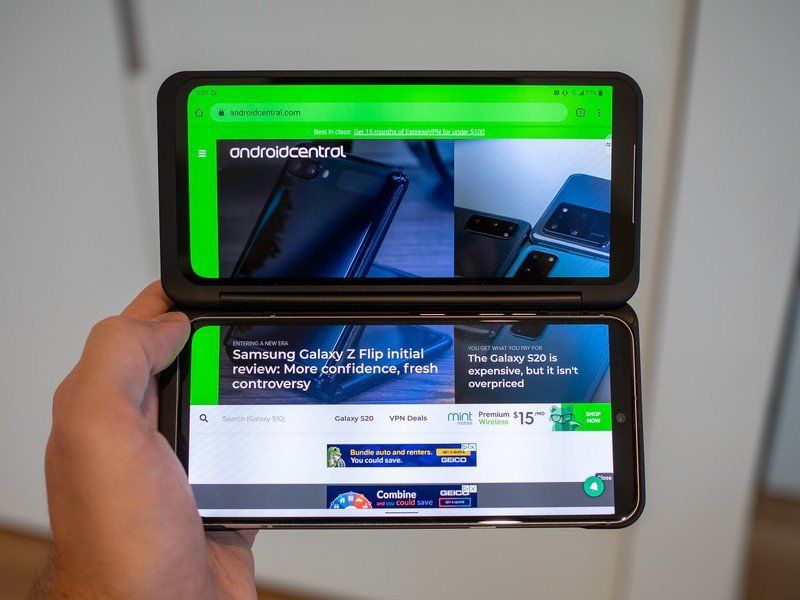 LG V60 with Dual Screen