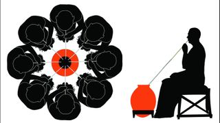 A reconstruction of how Bronze Age people from the Maikop culture drank communally with long straws.