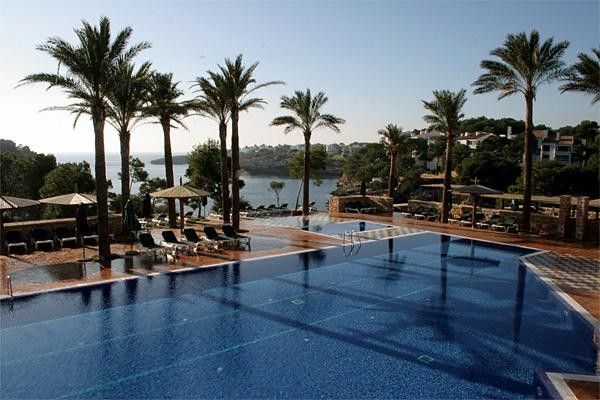 The team are staying in the German resort of Club Robinson in Cala Serena
