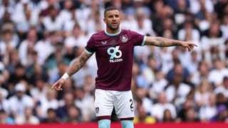 Kyle Walker of Burnley during the Premier League match between Tottenham Hotspur and Burnley at Tottenham Hotspur Stadium on August 16, 2025 in London, England.