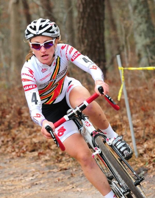 Amy Dombroski (Schlamm P/B Clement-Primus Mootry) emerging from the woods alone