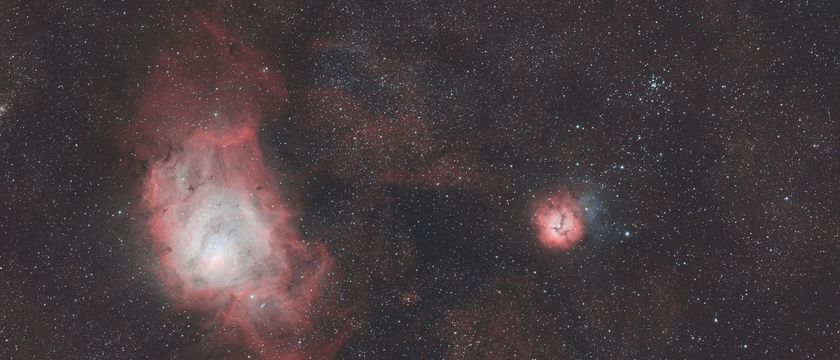 An image of space enhanced using Siril software.