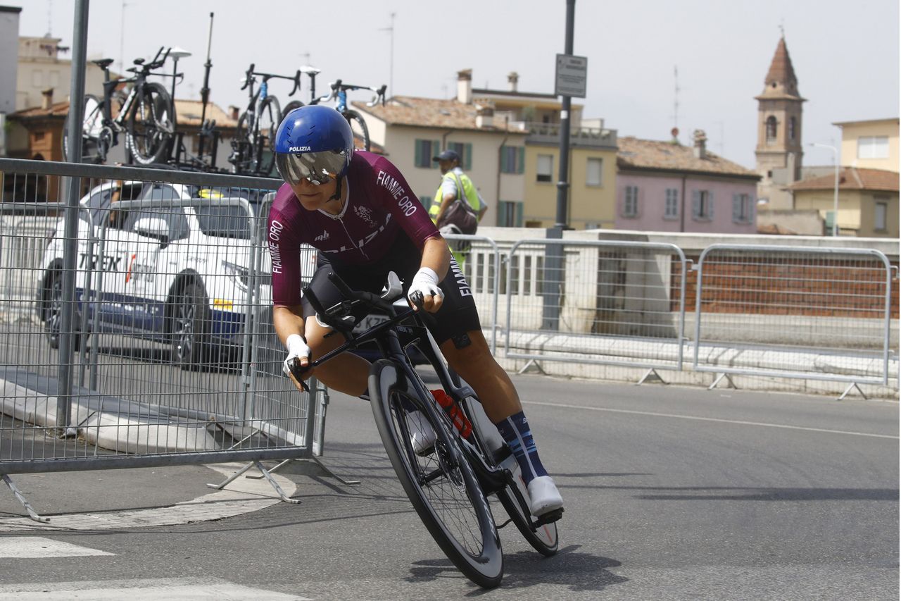 Campionati Italiani Ciclismo su Strada 2021 - Faenza - Cronometro Women 18 km - 17/06/2021 - Elisa Longo Borghini ITA Fiamme Oro) - photo Roberto Bettini/BettiniPhoto&Acirc;&copy;2021