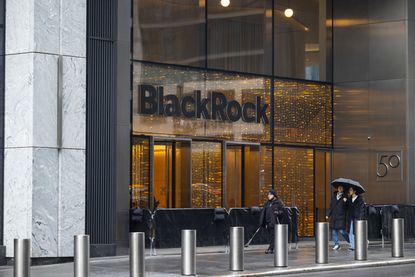 outside of BlackRock headquarters in New York City