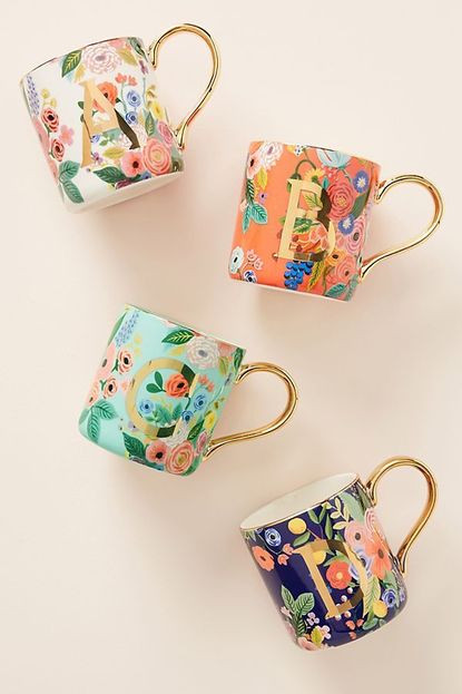 Rifle Paper Co. Anthropologie Rifle Paper Co. for Anthropologie Garden Party Monogram Mug