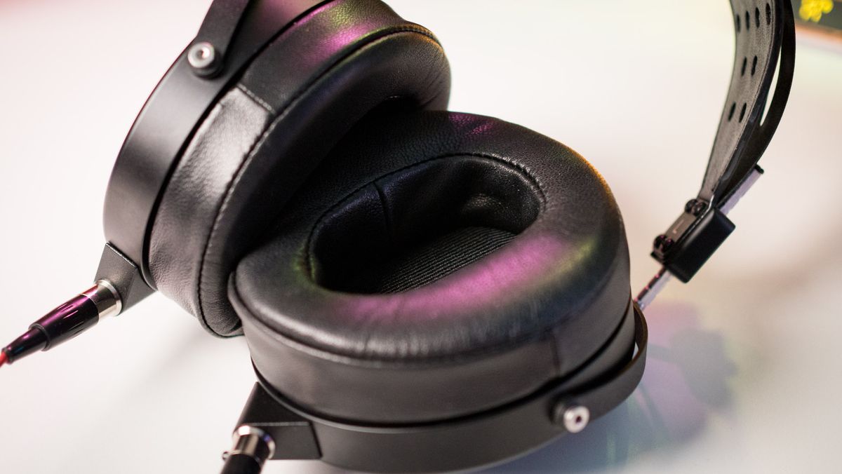 Inside view of Audeze LCD-X ear cushions