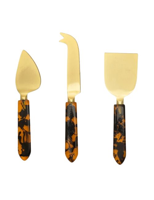 Tortoise Cheese Knives in Gift Box (set of 3)