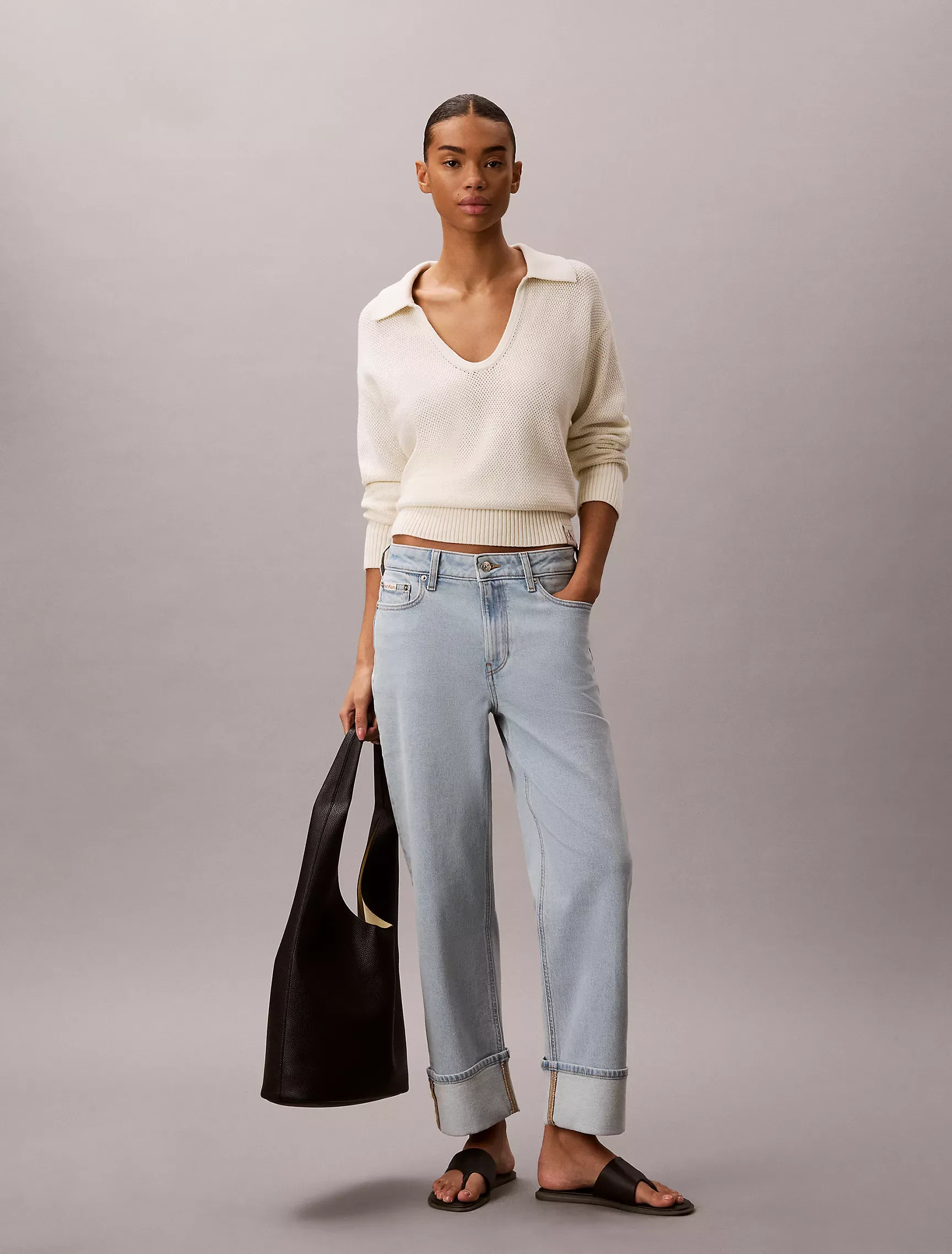High Rise Straight Jeans