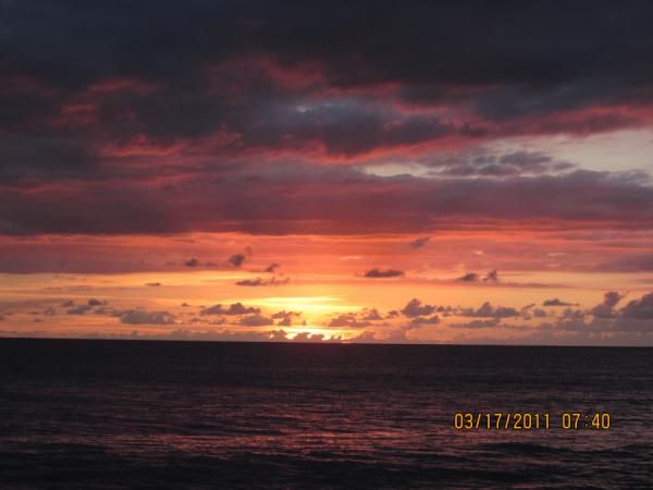 Incredible sunsets over the Caribbean