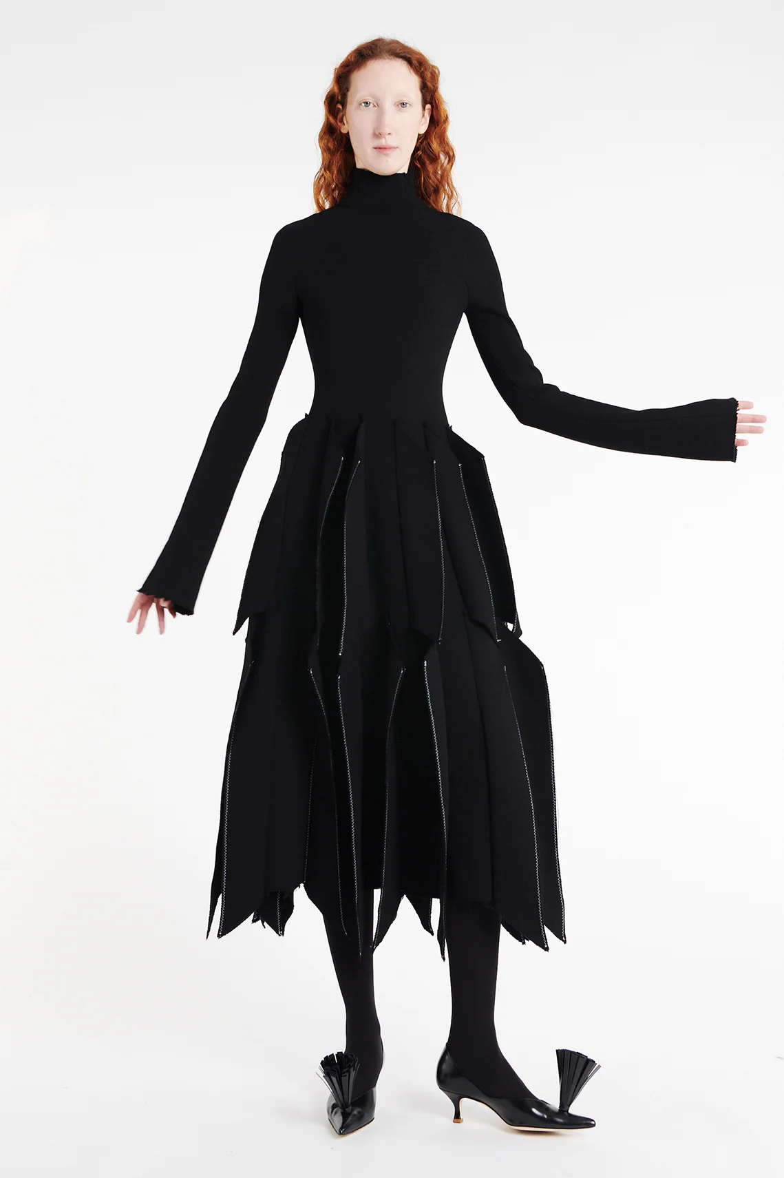 A.w.a.k.e. Mode, Dress With Panels Black