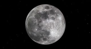 an illustration of a bright full moon in the night sky