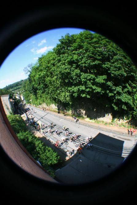 The women's peloton in Philadelphia