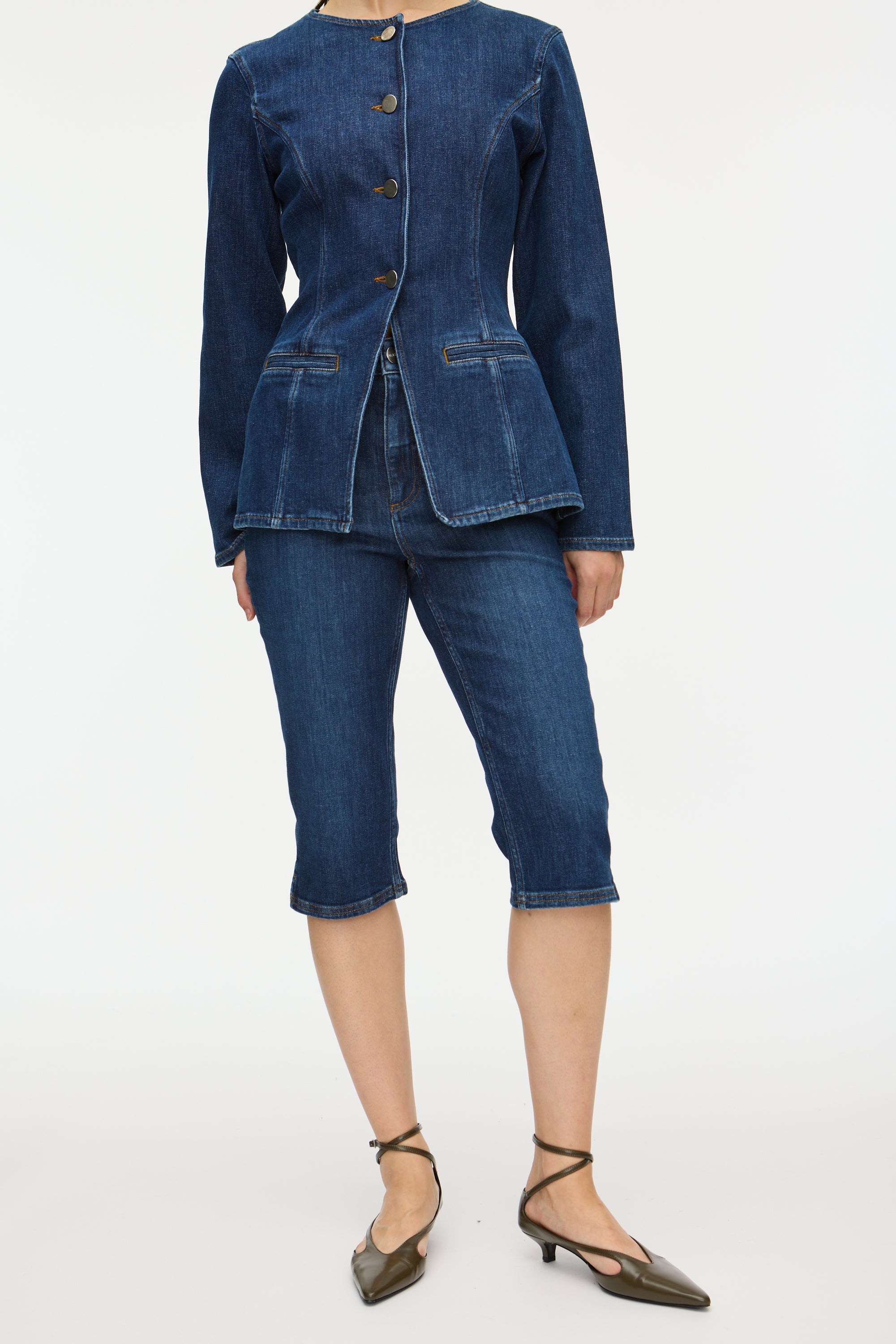 Gracey Denim Capri Pants