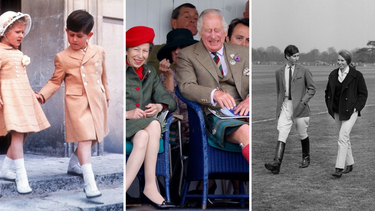 A collage to show King Charles and Princess Anne&#039;s special moments - King Charles and Princess Anne&#039;s sweet sibling relationship