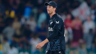 Mitchell Santner of New Zealand