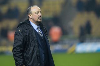 Newcastle United's Manager Rafael Benitez during the Sky Bet Championship mpatch between Wolverhampton Wanderers and Newcastle United at Molineux on February 11, 2017 in North Shields, England.