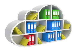 Cloud storage bookcase