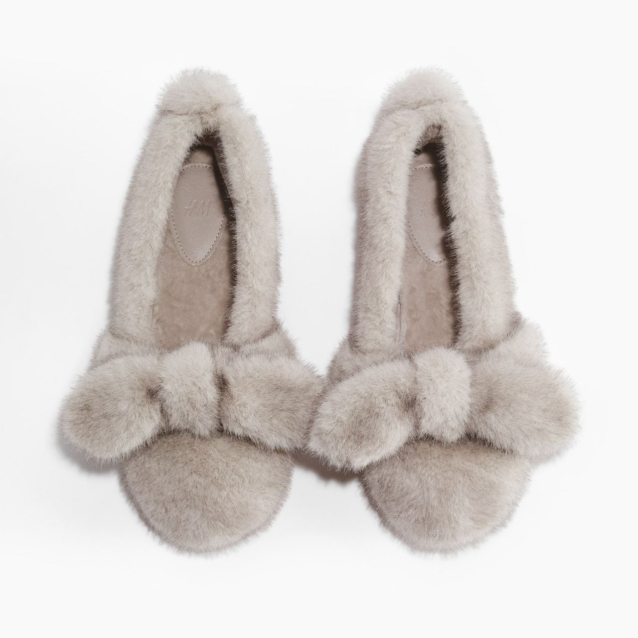 Fluffy Slippers - Light Beige