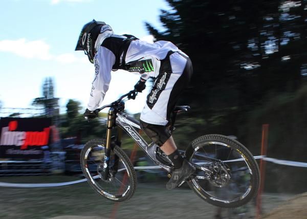 A Monster Energy rider in Tauranga.