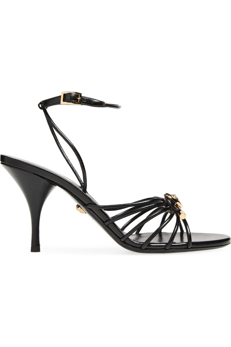 Opera Bow Strappy Ankle Strap Sandal