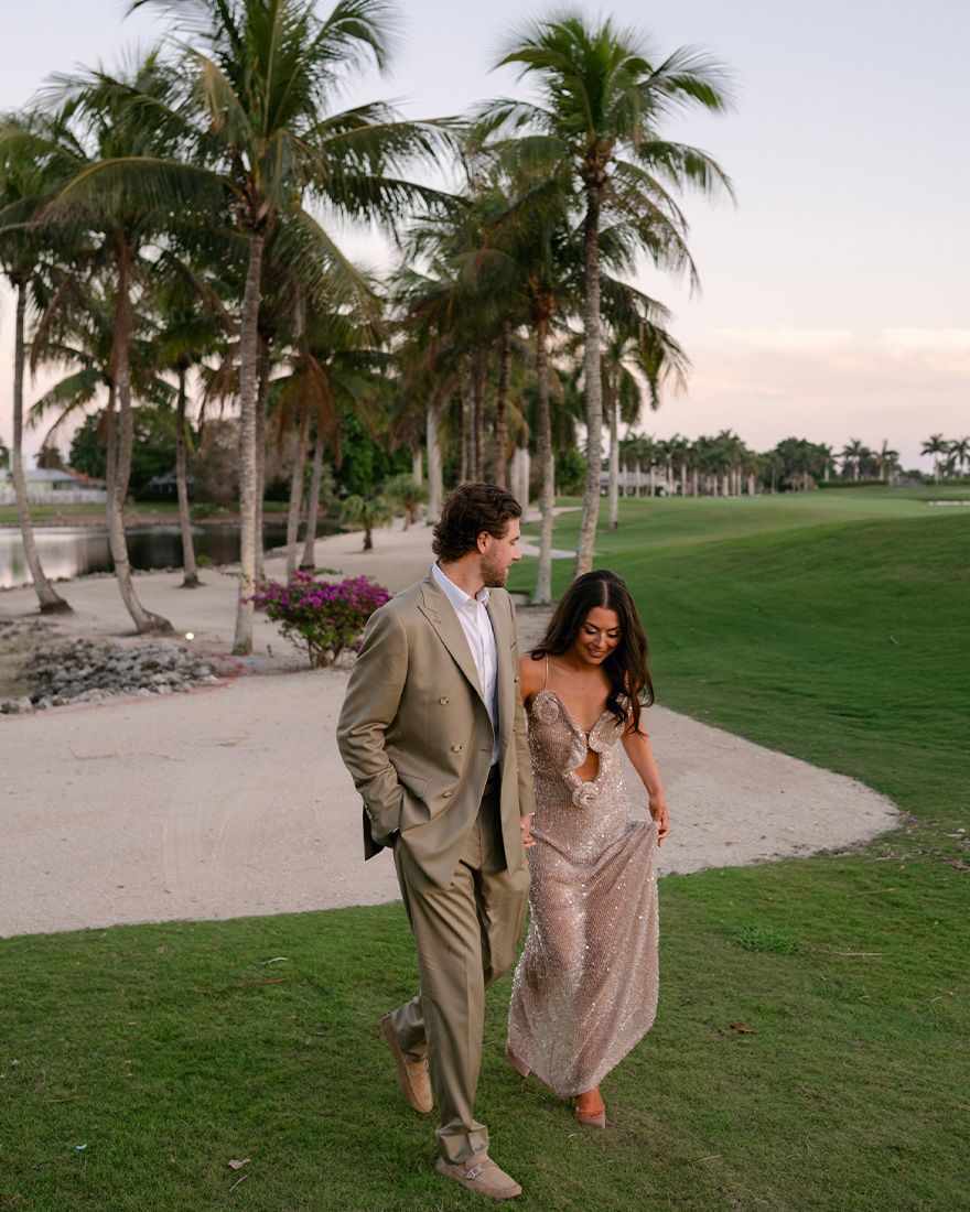 Kelli Orihuela and Chris Denci at their wedding welcome party.