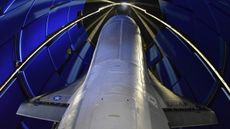 A U.S. Air Force X-37B space plane, encapsulated ahead of a planned May 16, 2020, launch. That liftoff will kick off the sixth mission for the X-37B program. 