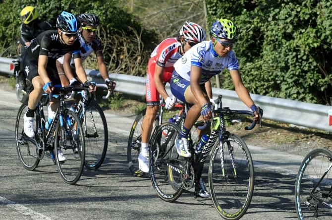 Nairo Quintana (Movistar) couldn't match Alberto Contador